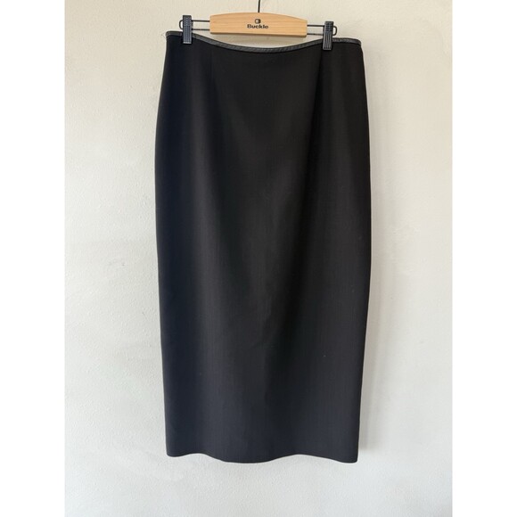 Dana Buchman Dresses & Skirts - Dana Buchman Vintage 100% Wool Maxi Midi Long Skirt Chocolate Brown Lined Sz 10